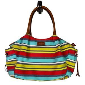 Kate Spade Key West Stevie Baby Diaper bag Stripe w/Changing Pad